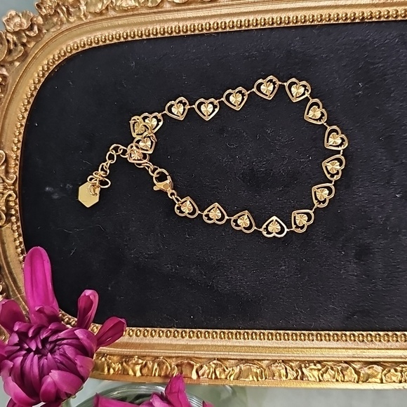 lisha Jewelry - Elegant Stainless Steel Heart Bracelet